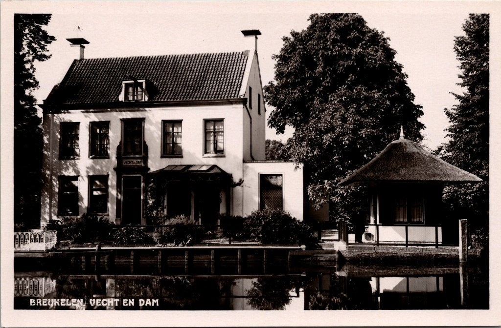 Breukelen - 11 ansichtkaarten jaren 30 60 .., Verzamelen, Ansichtkaarten | Nederland, Verzenden, 1920 tot 1940, Gelopen, Noord-Brabant