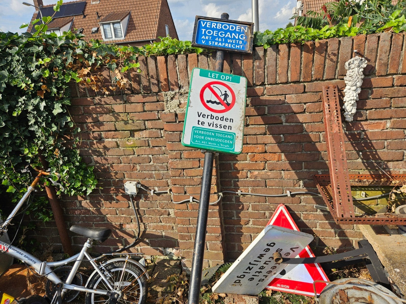 verbodsborden, Ophalen, Reclamebord