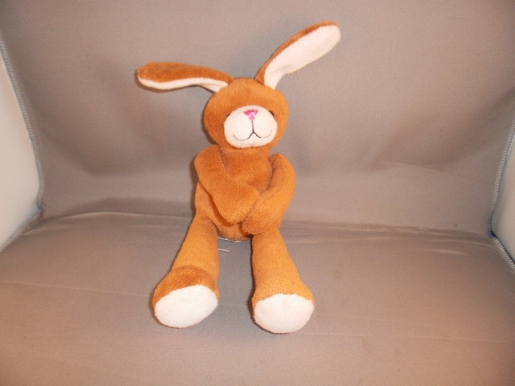 HEMA konijn bruin licht roze oren snuit poot zolen 29 cm en, Hema, Overige karakters, Konijn, Ophalen of Verzenden