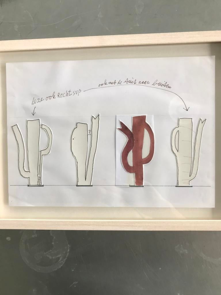 Klaas Gubbels, ontwerp 4 buiten beelden, Antiek en Kunst, Kunst | Overige Kunst, Ophalen