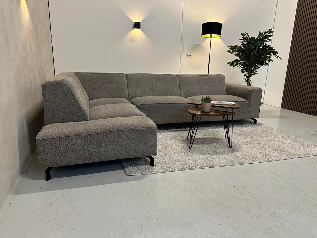 GRATIS BEZORGING | zandkleurige hoekbank | gereinigd, Huis en Inrichting, Banken | Bankstellen, 250 tot 300 cm, X5 home, Hoekbank