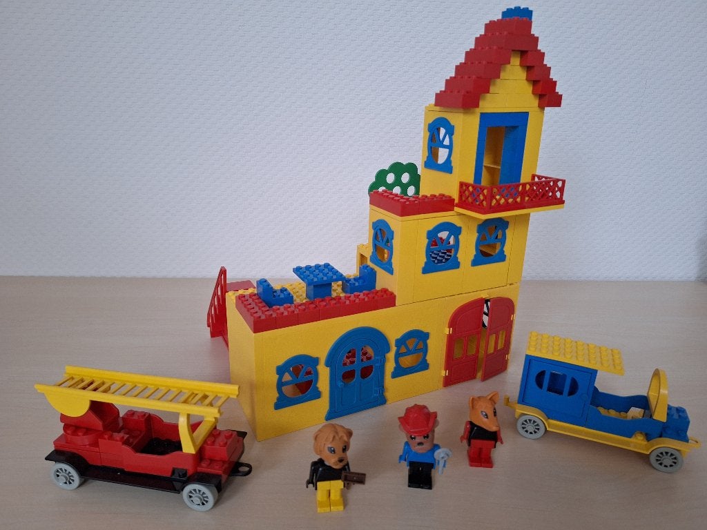 * Lego Fabuland: 350 Town hall, City Hall, Gemeentehuis *, Inclusief minifiguren, Gebruikt, Overige thema's, Lego