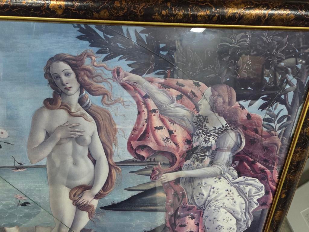 De Geboorte van Venus - Botticelli reproductie, Antiek en Kunst, Ophalen of Verzenden