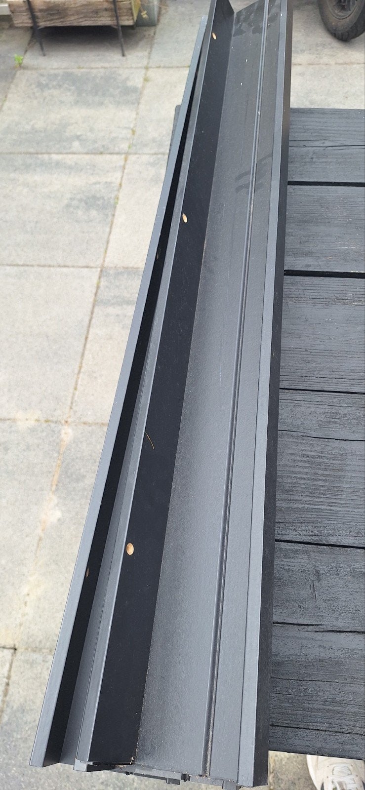 schilderij planken vier stuks zwart ikea 115 cm, Ophalen of Verzenden, Zo goed als nieuw