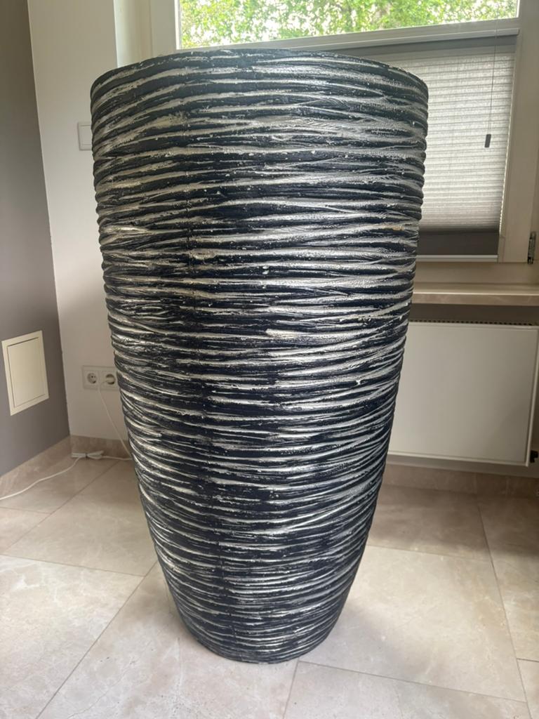Bloempot, decoratievaas, zeer groot, Tuin en Terras, Bloempotten, Ophalen, Kunststof, 40 cm of meer, Rond