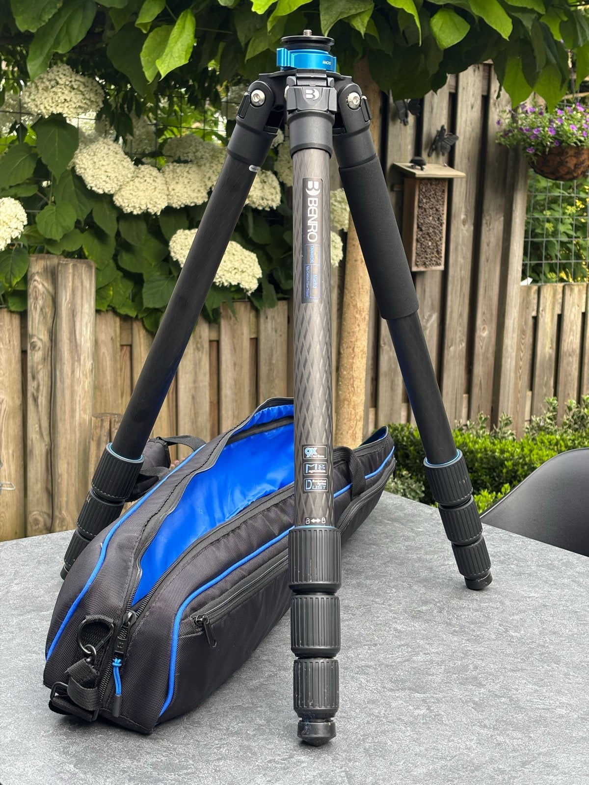 Benro Mach3 TMA48CXL Carbon Fiber Statief met Foudraal, Benro, Monopod functie, Zo goed als nieuw, 175 cm of meer