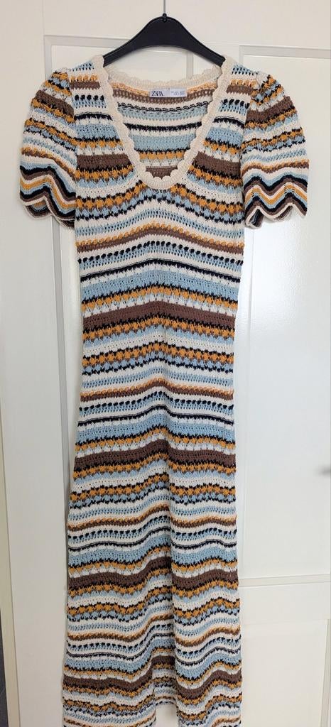 Zara gehaakte maxi jurk, Kleding | Dames, Jurken, Maat 38/40 (M), Overige kleuren, Zara, Ophalen of Verzenden