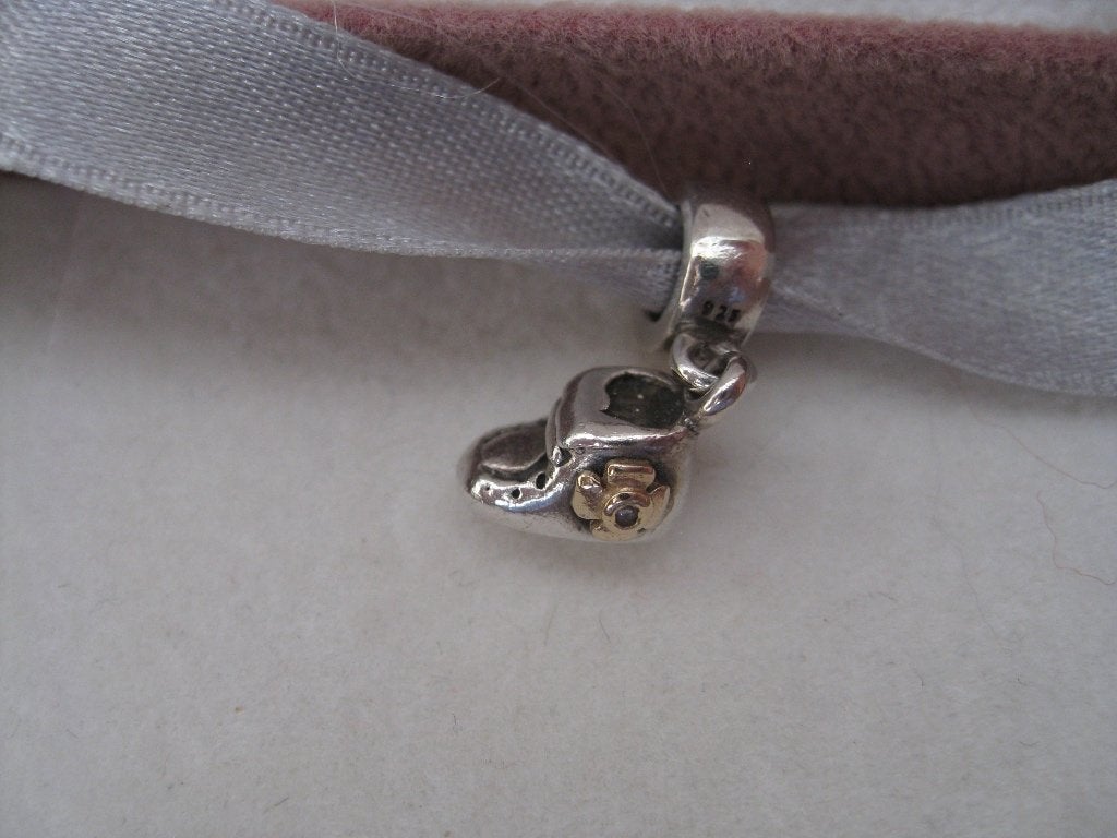 Pandora Bedel met Goud en Zirkonia, Verzenden, Zo goed als nieuw, Zilver, Pandora