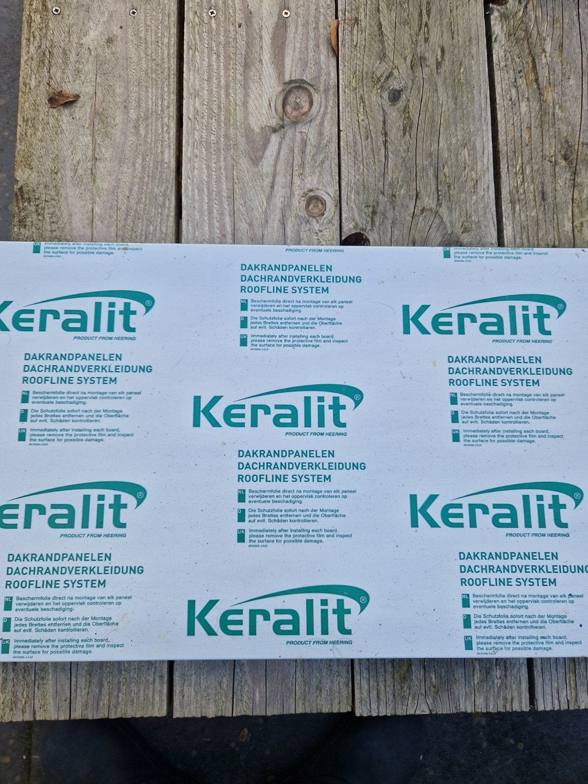 Keralit Dakrandpanelen - Antraciet ral 7016 35 cm x 120cm, Ophalen, Kunststof, Zwart, Nieuw