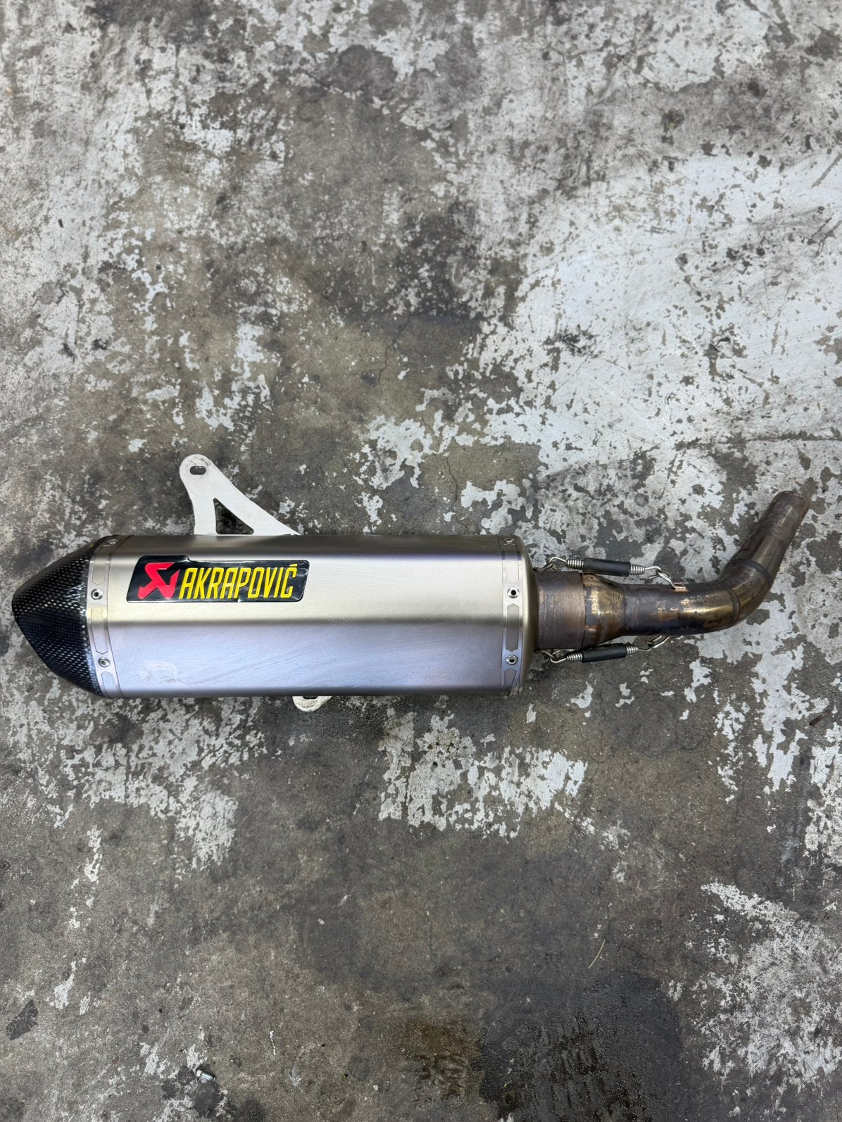 Akrapovic Slip-On + Bocht (GTS300,MP3 YOURBAN), Ophalen of Verzenden, Gebruikt