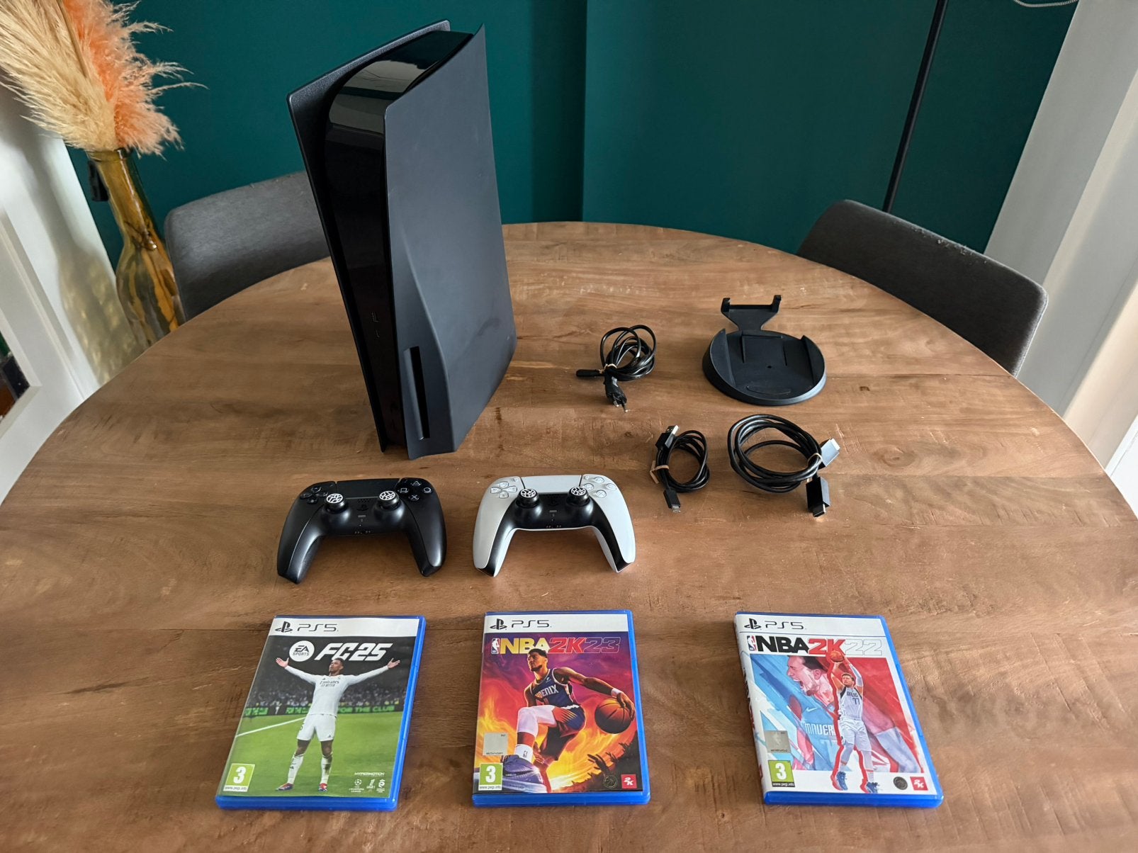 Playstation 5 disc edition met 2 controllers, Ophalen, Gebruikt, Playstation 5