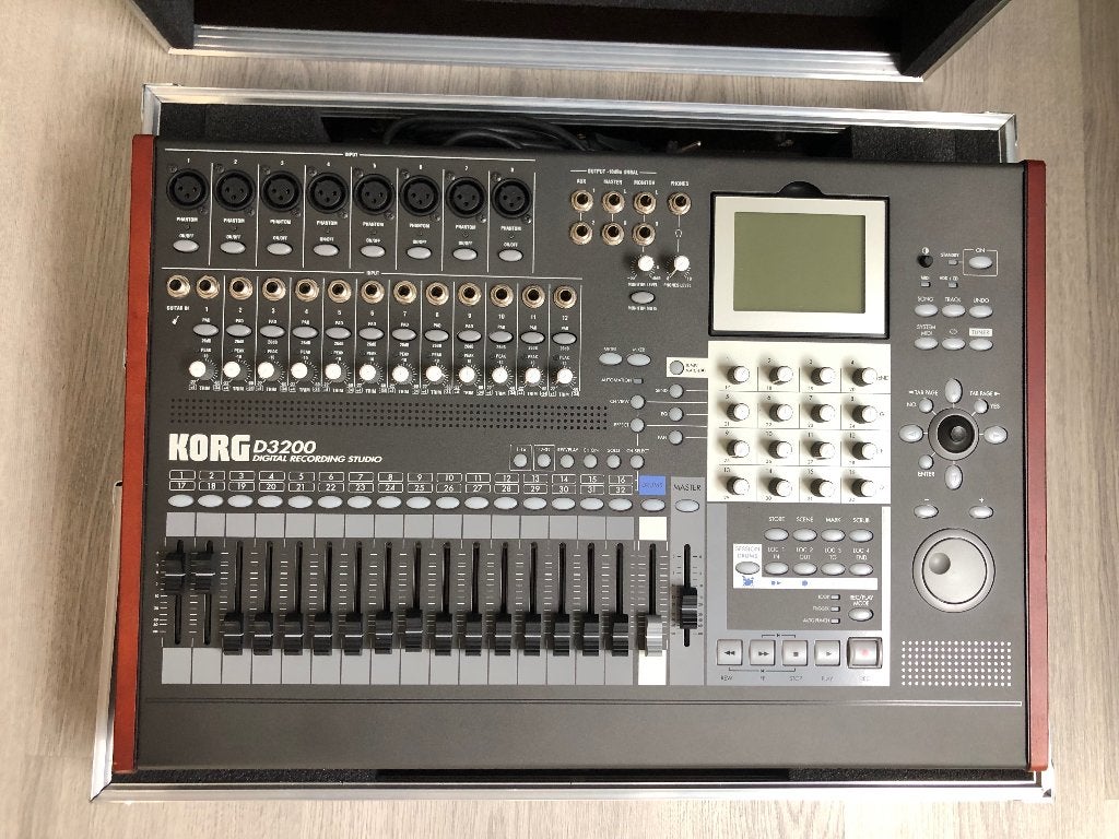 Korg D3200 multitrack recorder mixer cd-writer met case, Ophalen of Verzenden, Zo goed als nieuw