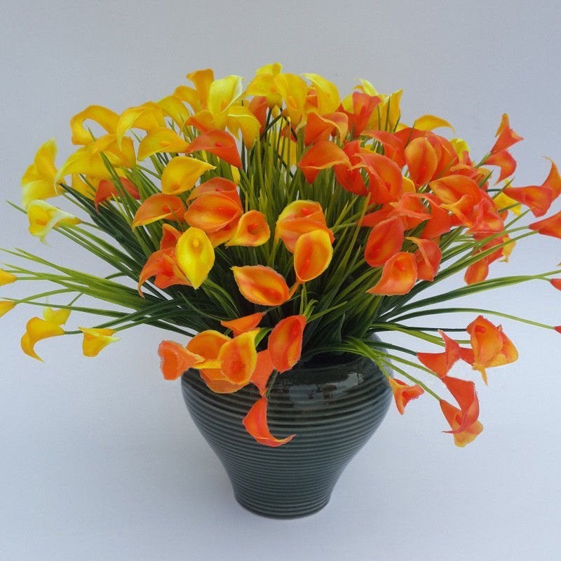 Kunst Calla Lelie Boeket / Nep Plant Bloemen Lelies Decor, Verzenden, Nieuw, Kunstplant
