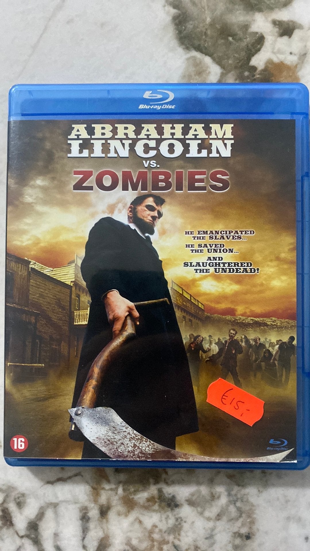 Abraham lincoln vs zombies blu ray NL versie, Ophalen of Verzenden, Zo goed als nieuw