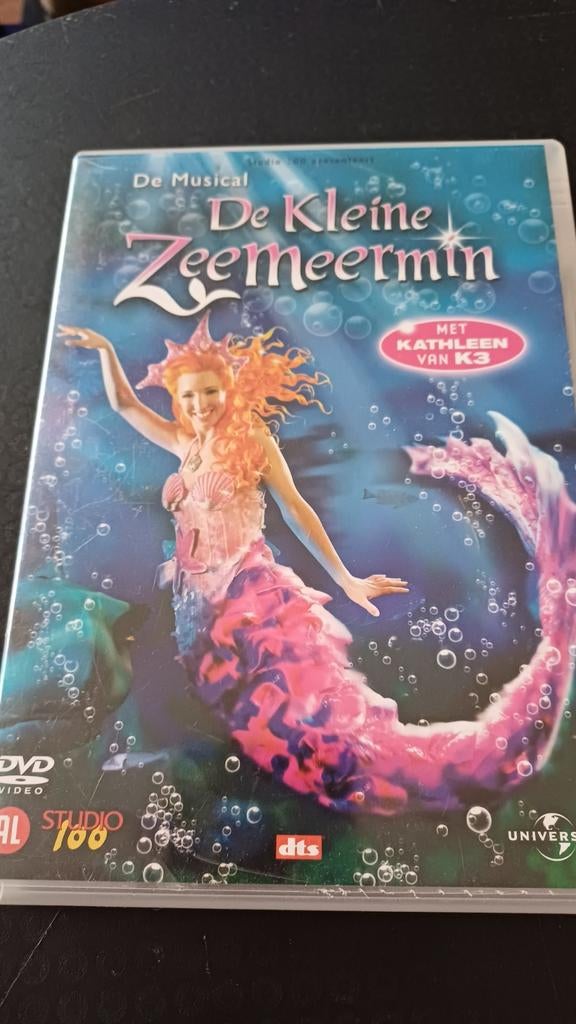 De Kleine Zeemeermin De Musical DVD (met Kathleen van K3), Gebruikt, Alle leeftijden, Overige genres, Ophalen of Verzenden