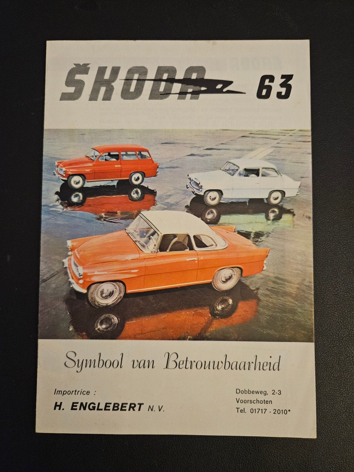 Brochure Skoda 1963, Boeken, Auto's | Folders en Tijdschriften, Zo goed als nieuw, Overige merken, Ophalen of Verzenden