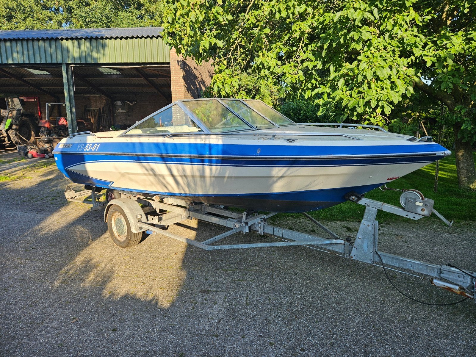 Speedboot met trailer - Mercruiser 3.0L, Ophalen, Overige merken, Gebruikt, Binnenboordmotor