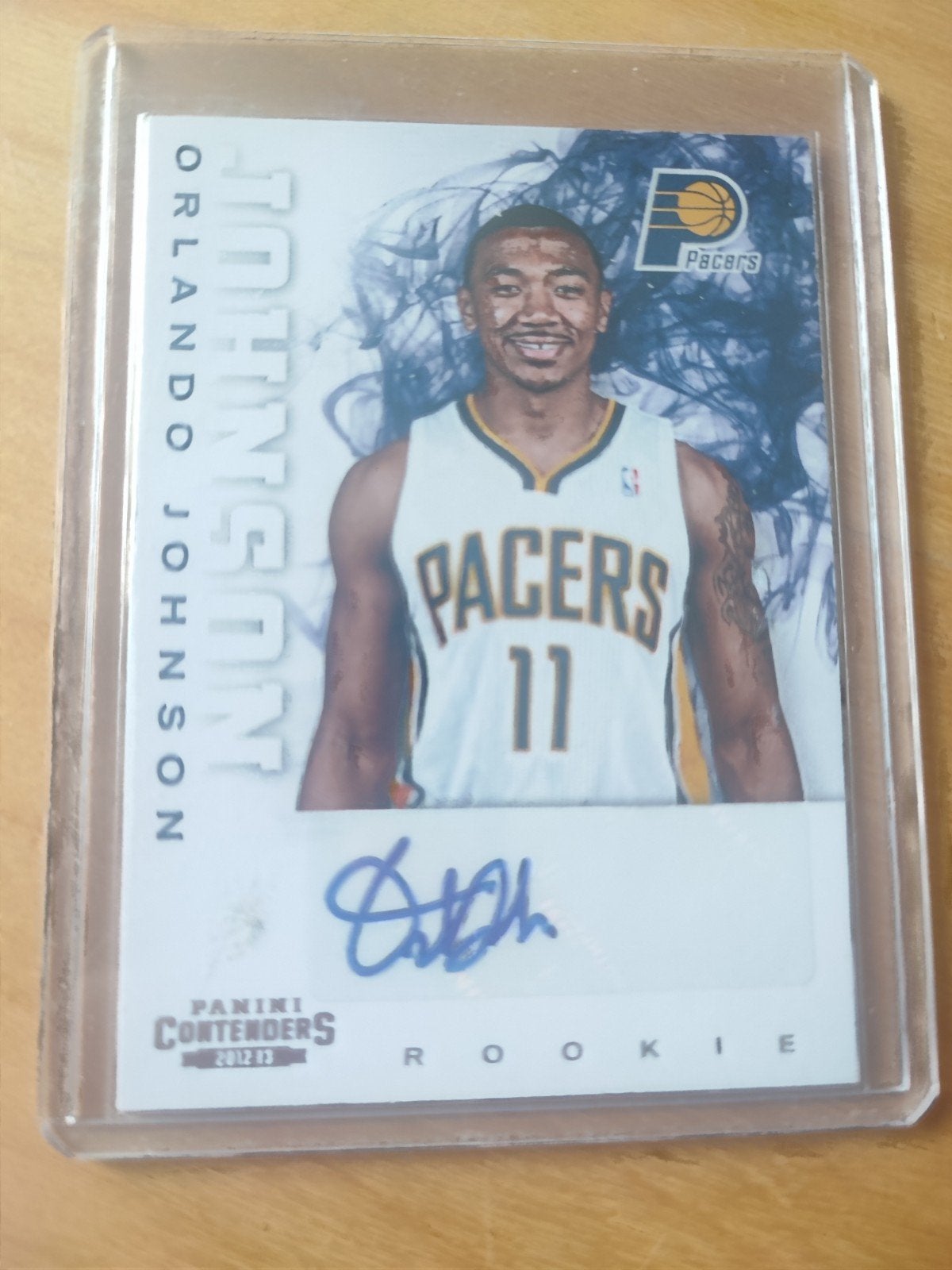 Orlando Johnson autograph Indiana Pacers, Hobby en Vrije tijd, Stickers en Plaatjes, Verzenden, Zo goed als nieuw, Plaatje