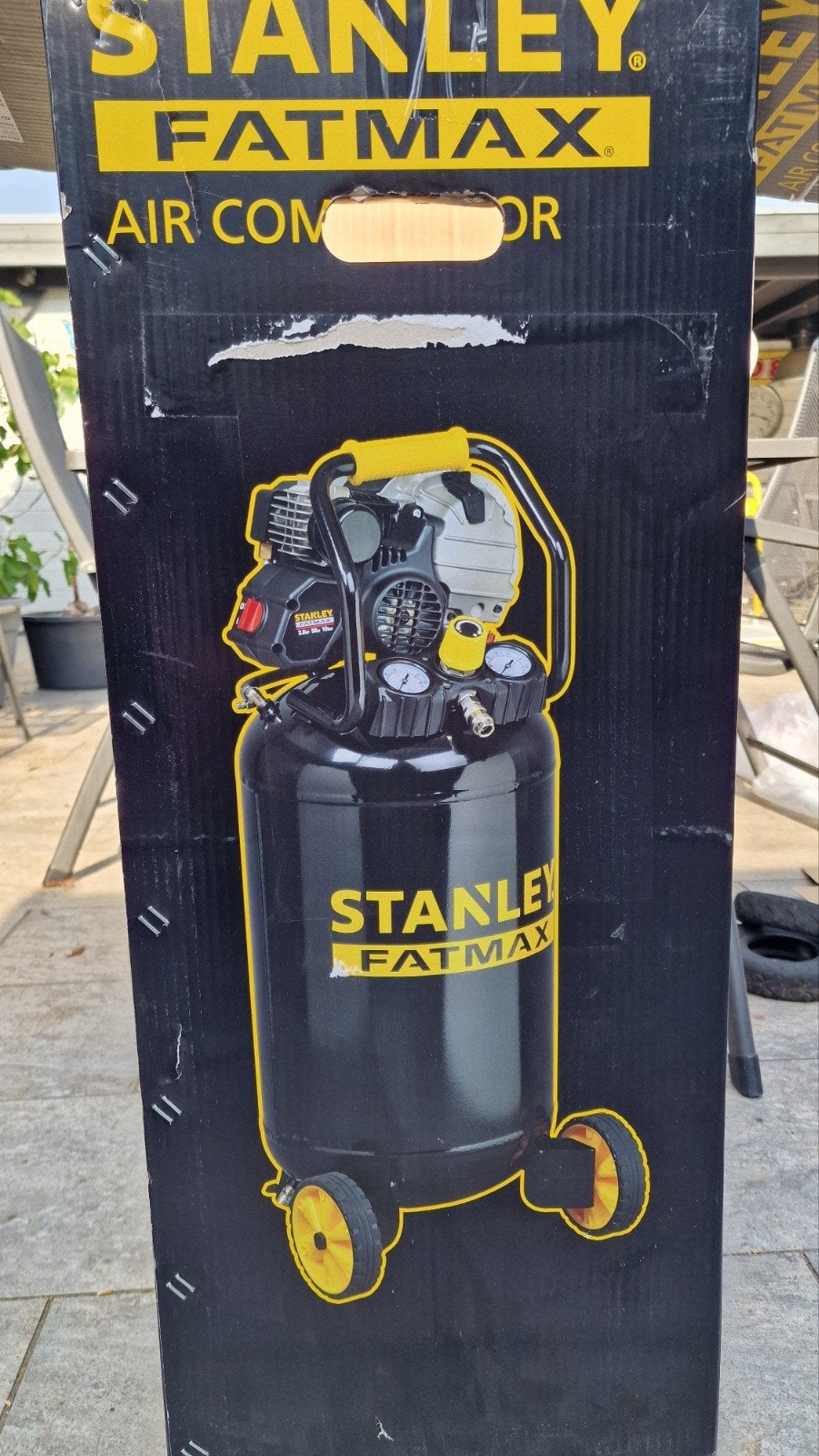 Stanley Fatmax W227/10/50VSFM Compressor, Ophalen, 10 bar of meer, Nieuw, Minder dan 200 liter/min