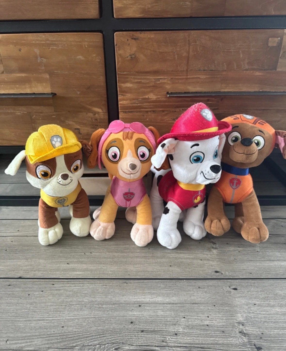 Paw Patrol Knuffels - Set van 4, Overige merken, Zo goed als nieuw, Middelgroot (20 tot 80 cm), Meerkleurig