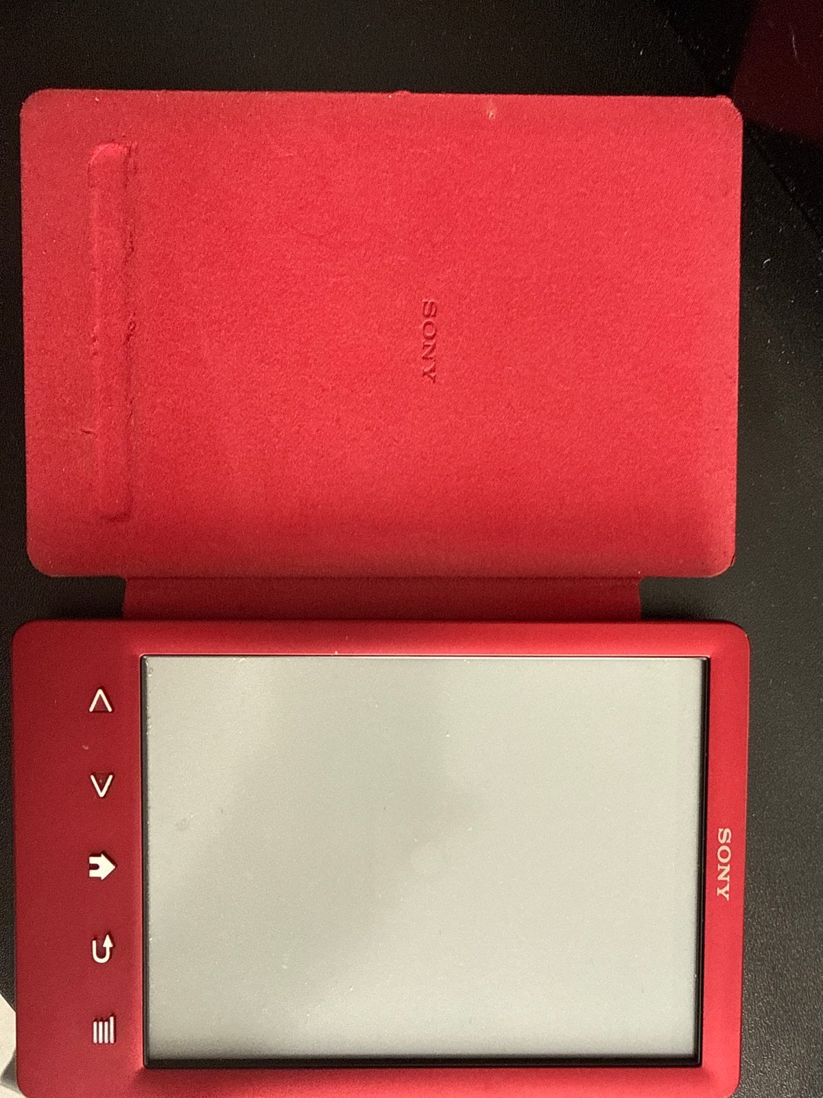 Sony Reader PRS-T1 E-reader met hoes - Rood, Computers en Software, Ophalen of Verzenden, Gebruikt, 4 GB of minder, Touchscreen
