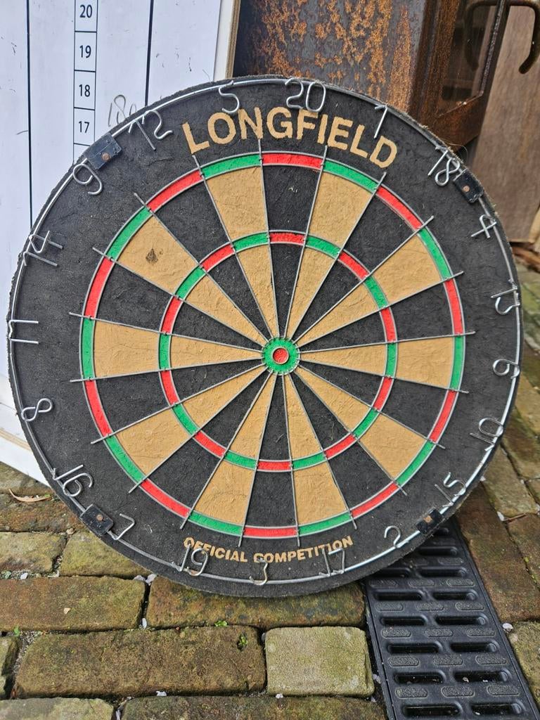 Dartbord incl scorebord en wisser, Ophalen, Gebruikt, Dartbord
