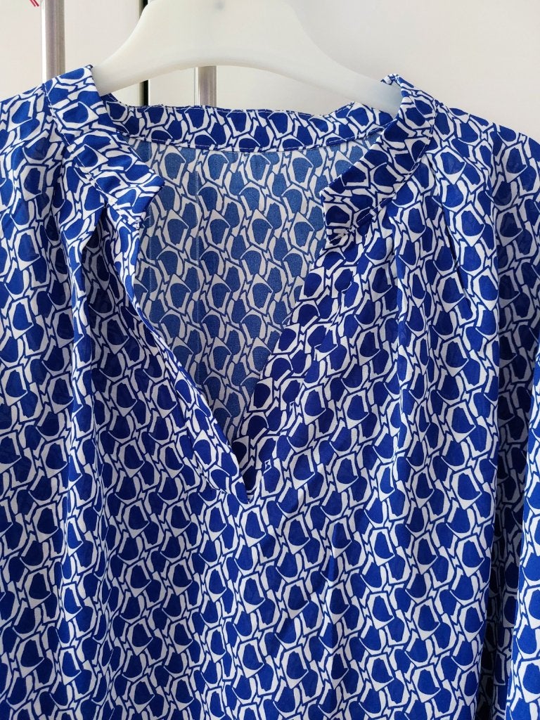 Blouse Shein Frenchy mt L, Kleding | Dames, Blouses en Tunieken, Blauw, Maat 42/44 (L), Nieuw, Ophalen of Verzenden