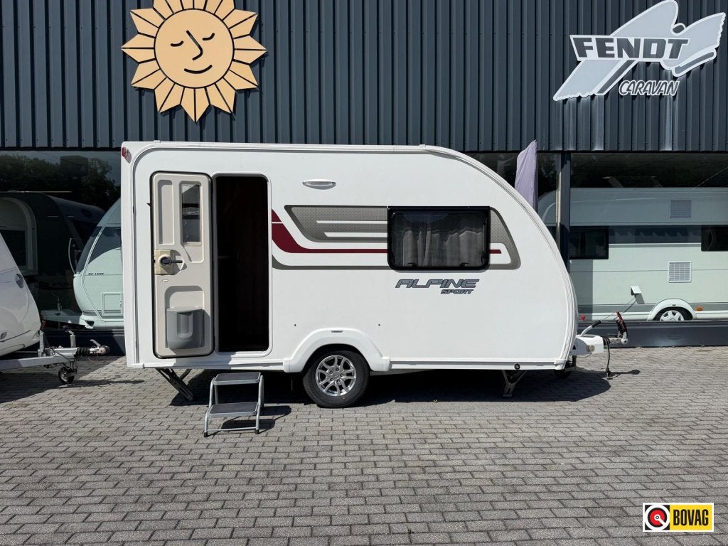 Sprite Alpine Sport 370 EK Top staat!!, Caravans en Kamperen, Caravans, Standaardzit, Ringverwarming, Tot en met 2, Overige typen