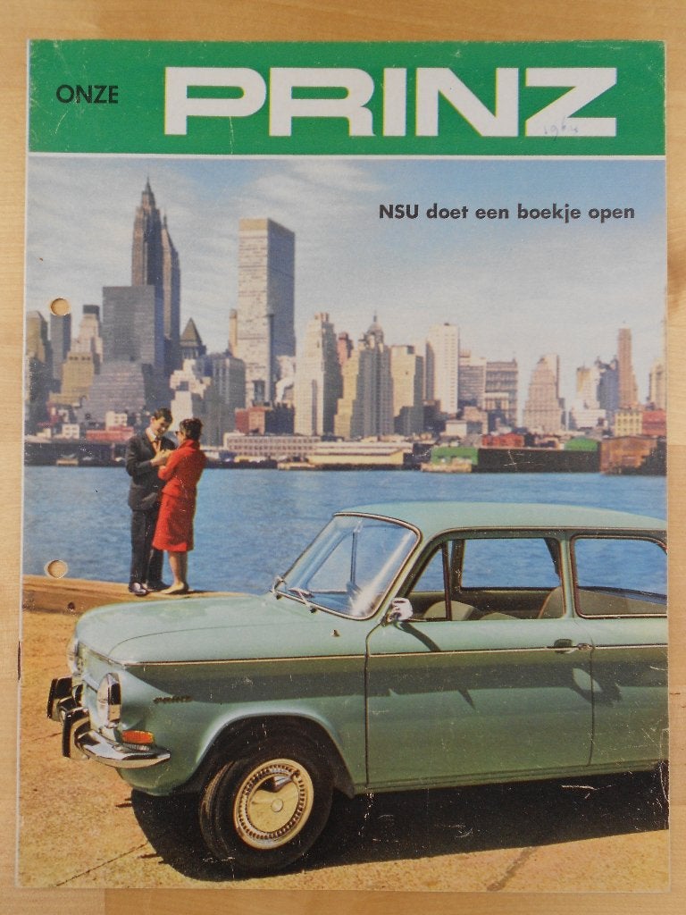NSU Prinz 4 & Sport Prinz Coupe 1964 Brochure, NSU NSU, Ophalen of Verzenden, Zo goed als nieuw, Overige merken