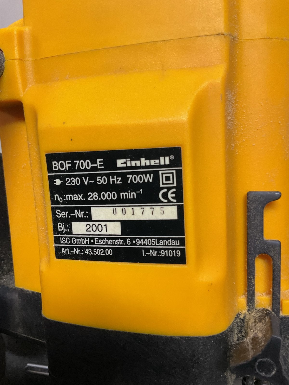 Einhell BOF 700-E Bovenfrees - Zo goed als nieuw, Ophalen, Zo goed als nieuw, Elektrisch, Bovenfrees