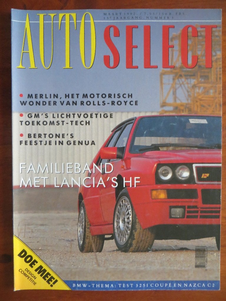Autoselect 3 1992 Lancia HF, Bertone, BMW 325i Coupé, BMW C2, Ophalen of Verzenden, Nieuw, BMW