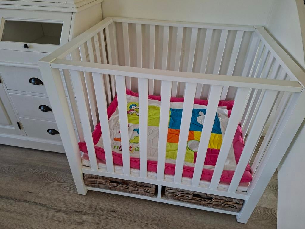 Witte baby box, Kinderen en Baby's, Boxen, Ophalen, Gebruikt, Boxkleed