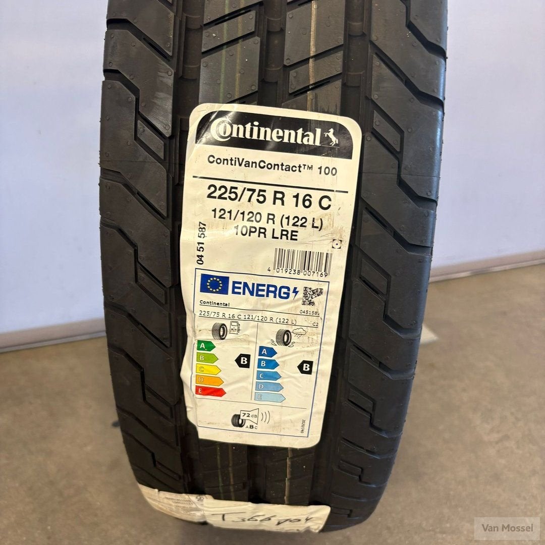 Continental ContiVanContact 100 225/75/R16C 121/120R, -, Ophalen of Verzenden, Band(en), -