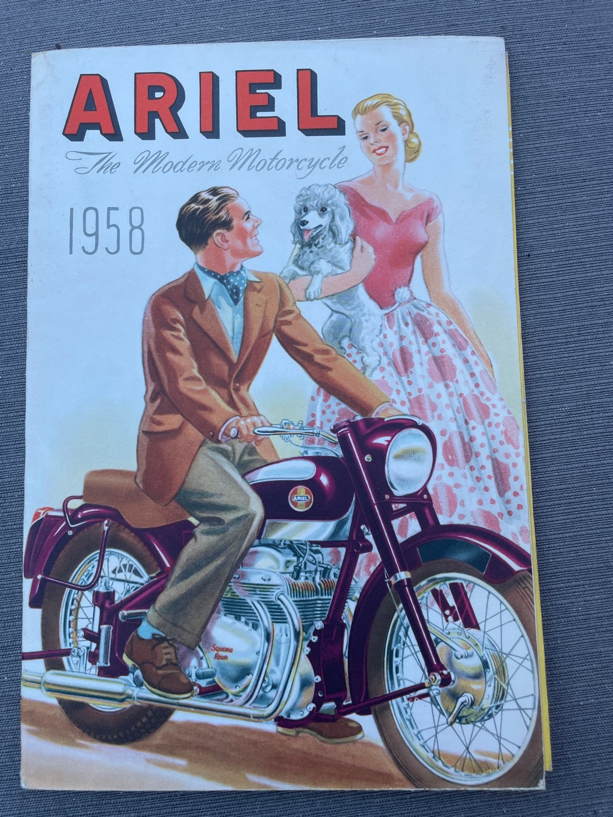 Ariel The Modern Motorcycle 1958 Brochure, Boeken, Catalogussen en Folders, Gelezen, Ophalen of Verzenden