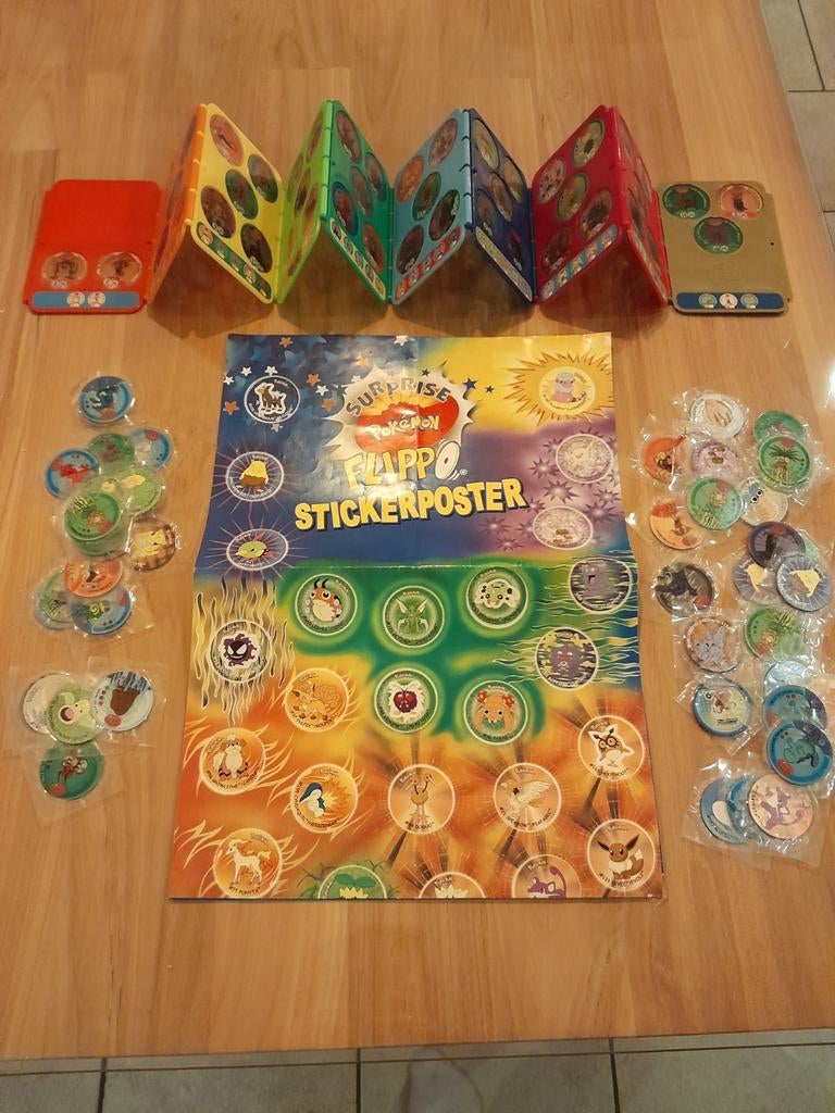 Complete Flippo Collector met 30 dubbele Flippo's en Poster, Verzamelen, Flippo's, Ophalen, Verzameling, Met verzamelmap(pen)