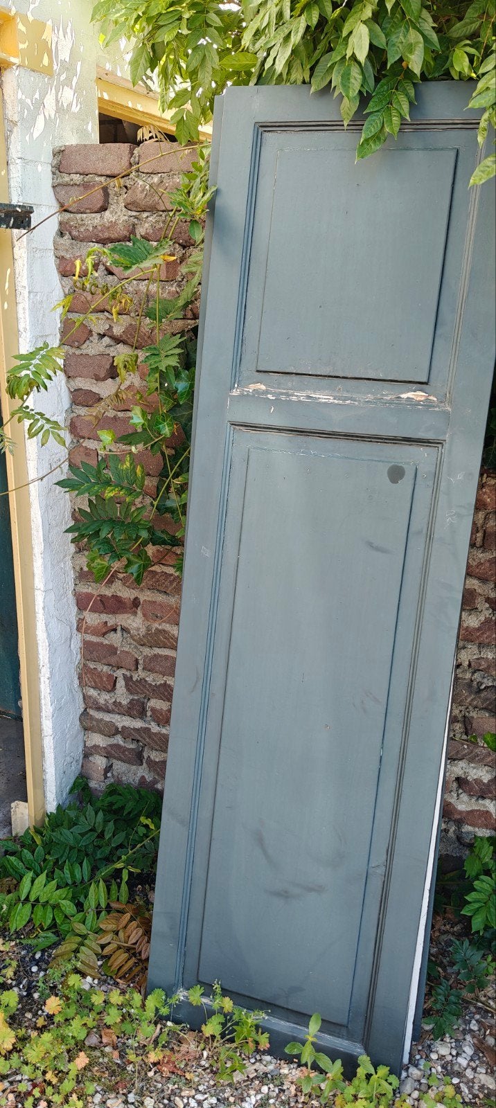 4 houten luiken - Gebruikt, Doe-het-zelf en Verbouw, Deuren en Horren, Ophalen, Gebruikt, Minder dan 80 cm, Overige typen