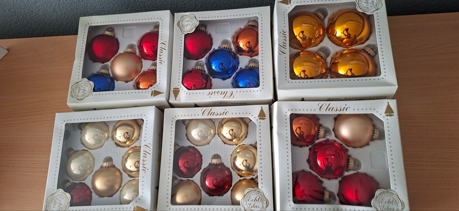kerstballen glas niew, Ophalen, Nieuw