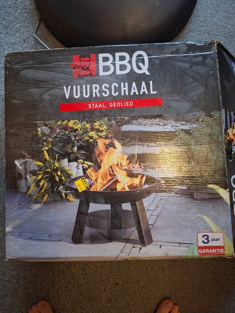 BBQ - vuurschaal -  NIEUW in doos, Tuin en Terras, Ophalen, Nieuw