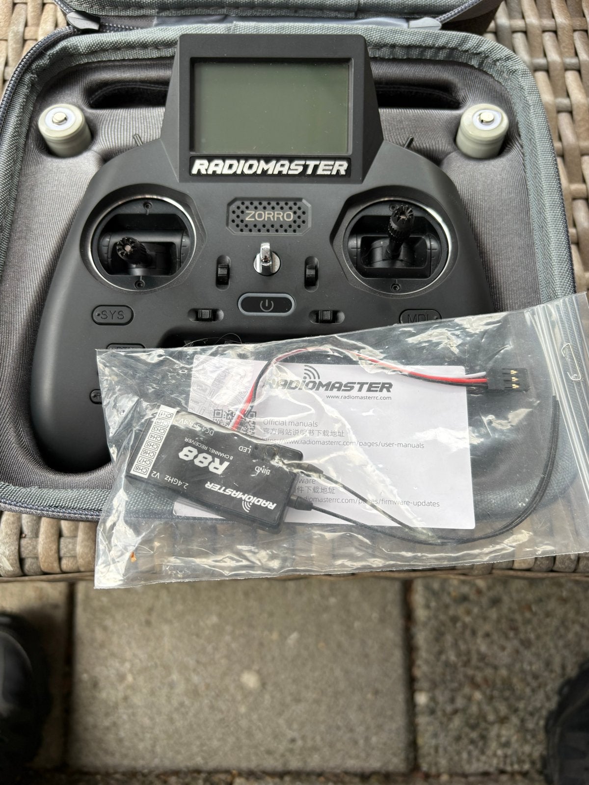 Radiomaster Zorro 4in1 Zwart - RC Zender met Ontvanger, Ophalen, Nieuw