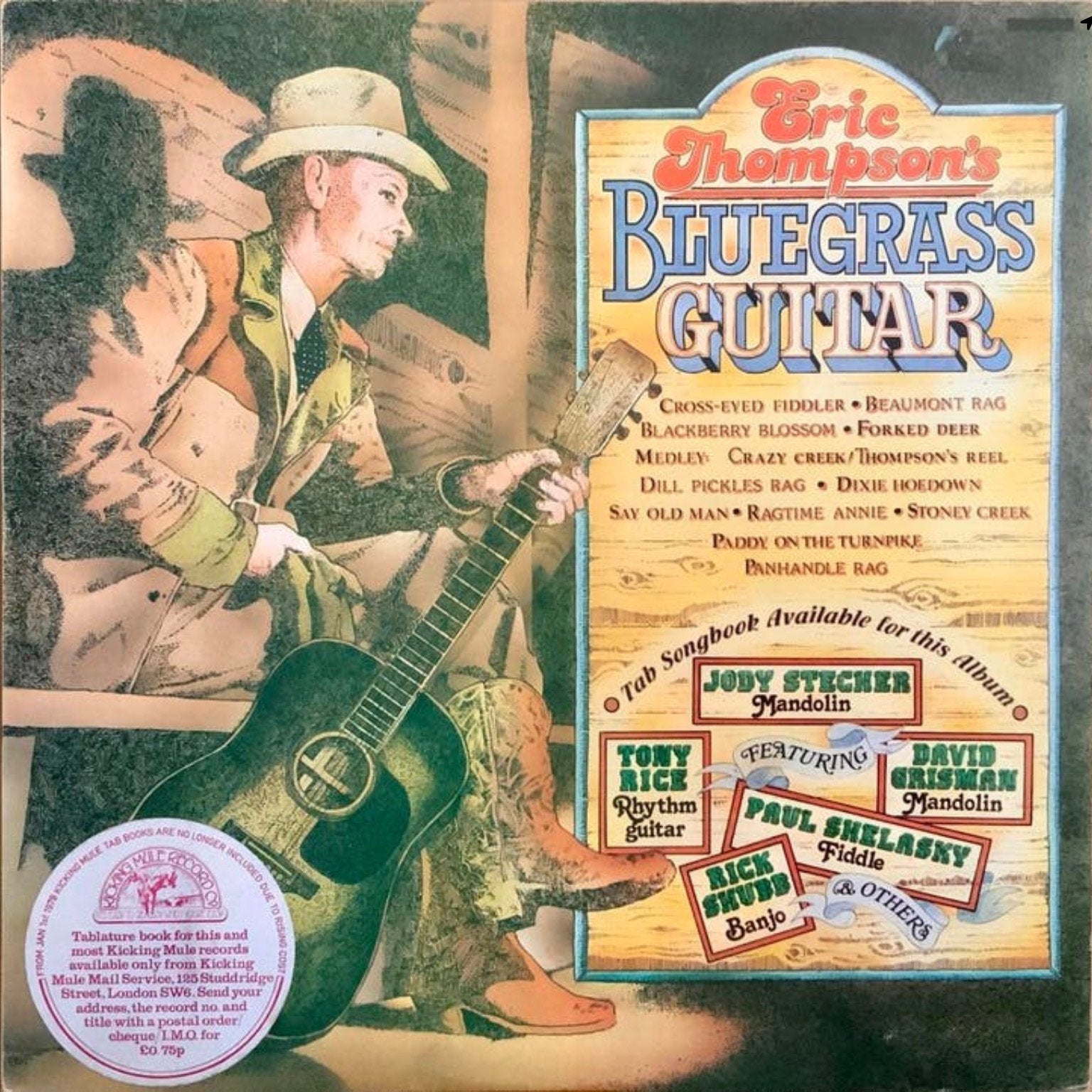 Vinyl Eric Thompson’s Bluegrass Guitar Bluegrass, Verzenden, Gebruikt, 12 inch