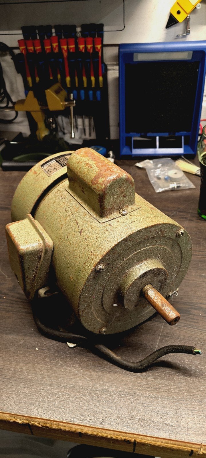 Huvema motor 1/4pk 1500tpm 4 polig 230Vac, Ophalen, Gebruikt, Elektromotor, 1400 tot 1800 rpm