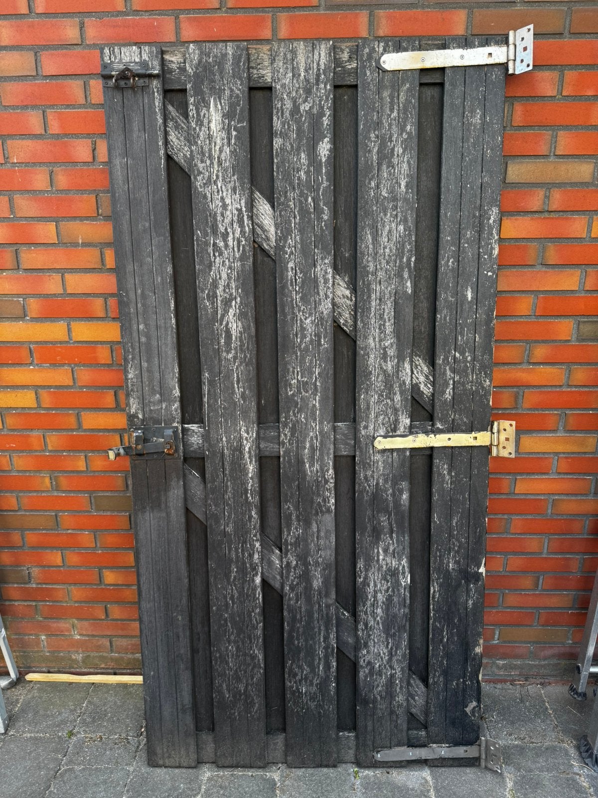 Hardhouten tuindeur 180x90, Tuin en Terras, Schuttingen, Minder dan 3 meter, Ophalen of Verzenden, Hout, 1 tot 2 meter