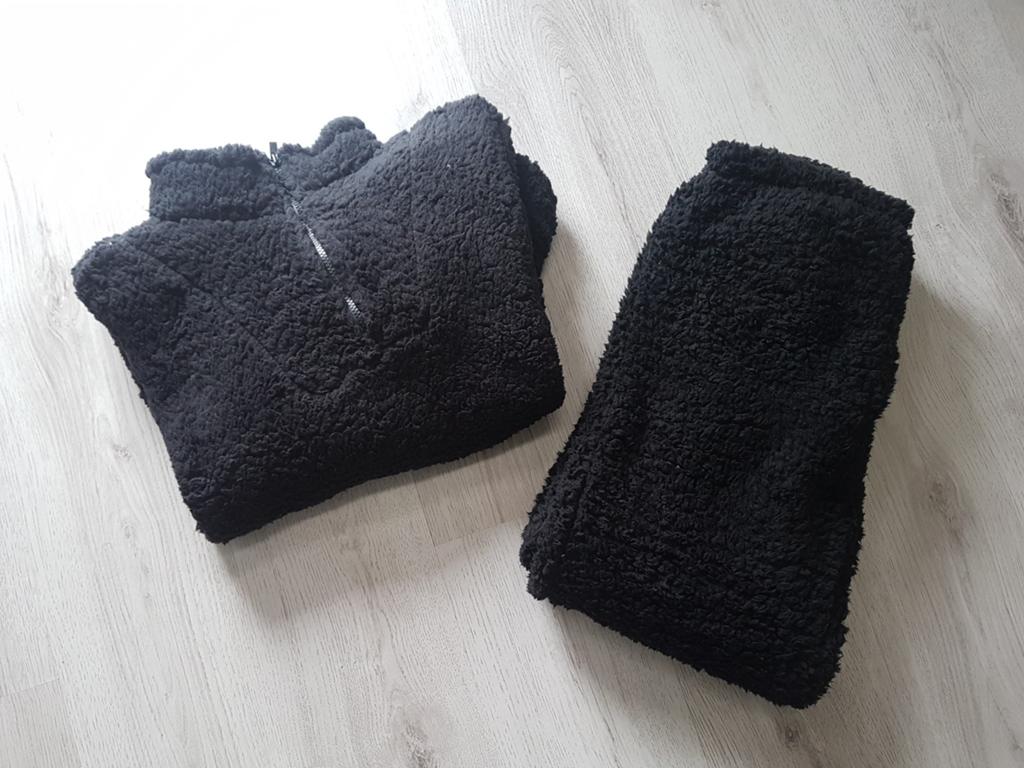Teddy huispak zwart maat L/XL, Verzenden, Nieuw, Maat 42/44 (L), Zwart