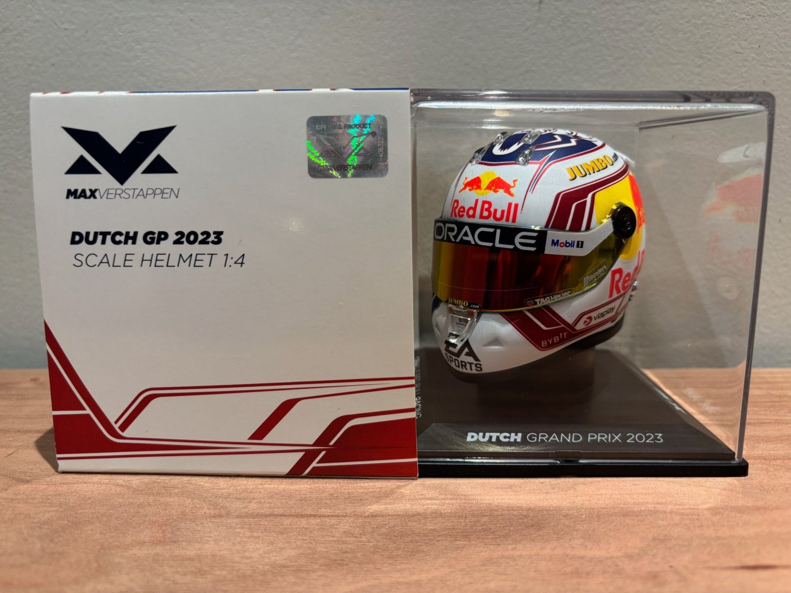 Max verstappen helm 1:4 zandvoort 2023, Ophalen of Verzenden, Zo goed als nieuw, Formule 1