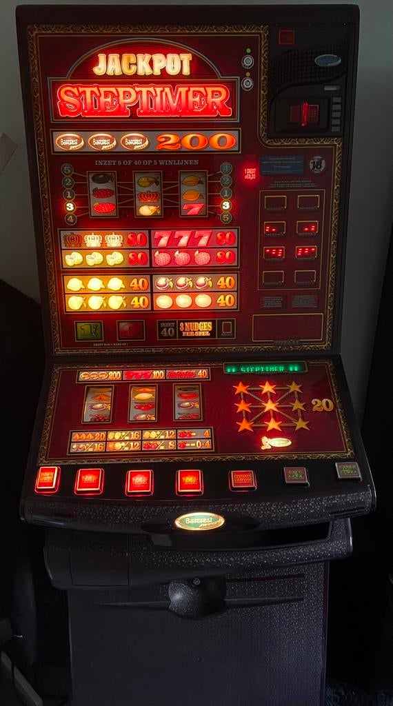 Jackpot Steptimer speelautomaat slotmachine gokkast, Euro, Ophalen, Gebruikt, Met sleutels
