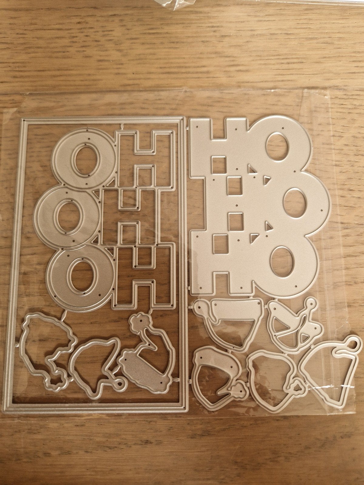 Snijmal Ho Ho Ho met kerstmutsjes, Ophalen of Verzenden, Nieuw