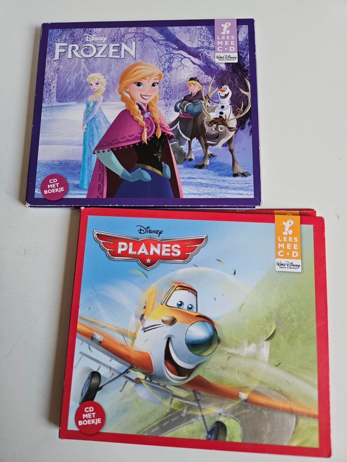 Disney Frozen & Planes Lees Mee CD's met Boekje, Gebruikt, 6 tot 9 jaar, Ophalen of Verzenden, Album