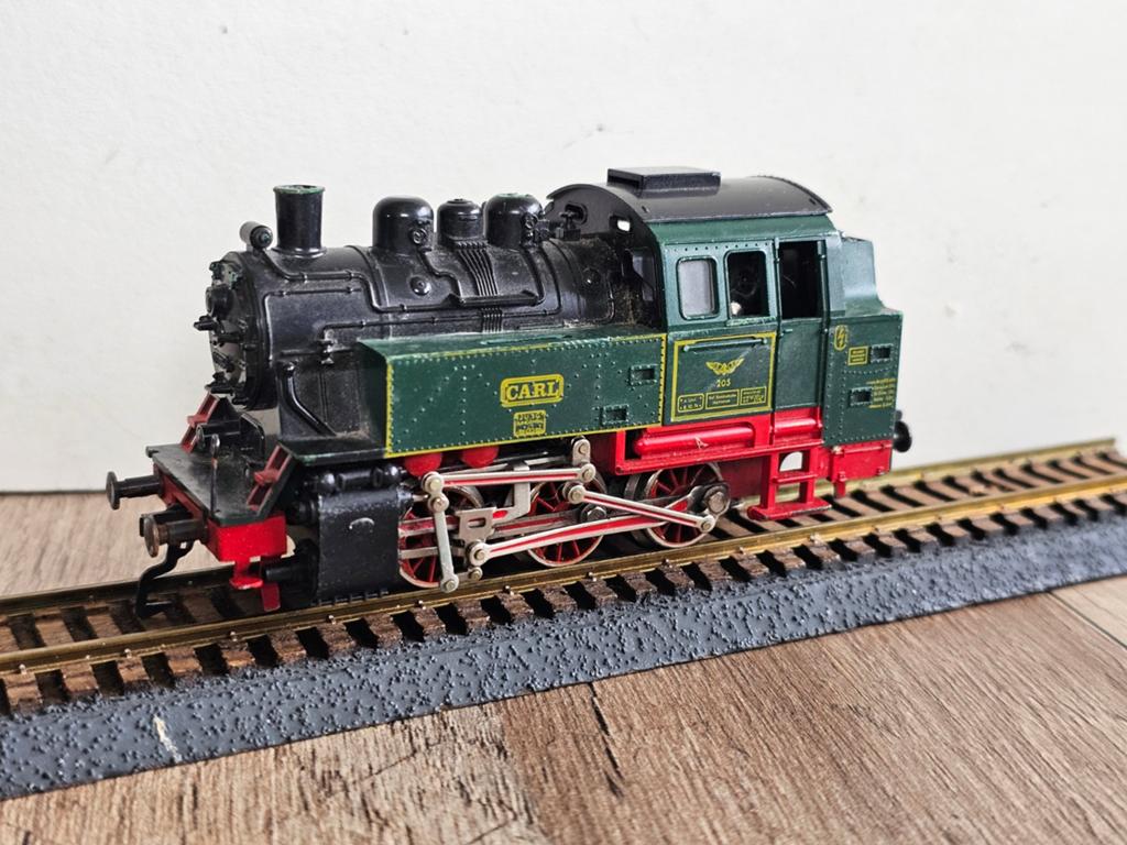 Modeltrein Ho fleischmann Carl tandrad stoomlokomotief, Hobby en Vrije tijd, Modeltreinen | H0, Ophalen of Verzenden, Gelijkstroom