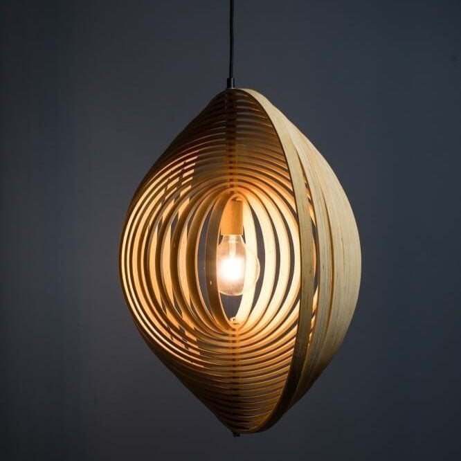 ETH HL Woody Licht Hout- Nieuw in verpakking, Huis en Inrichting, Lampen | Hanglampen, Ophalen of Verzenden, Nieuw, Hout