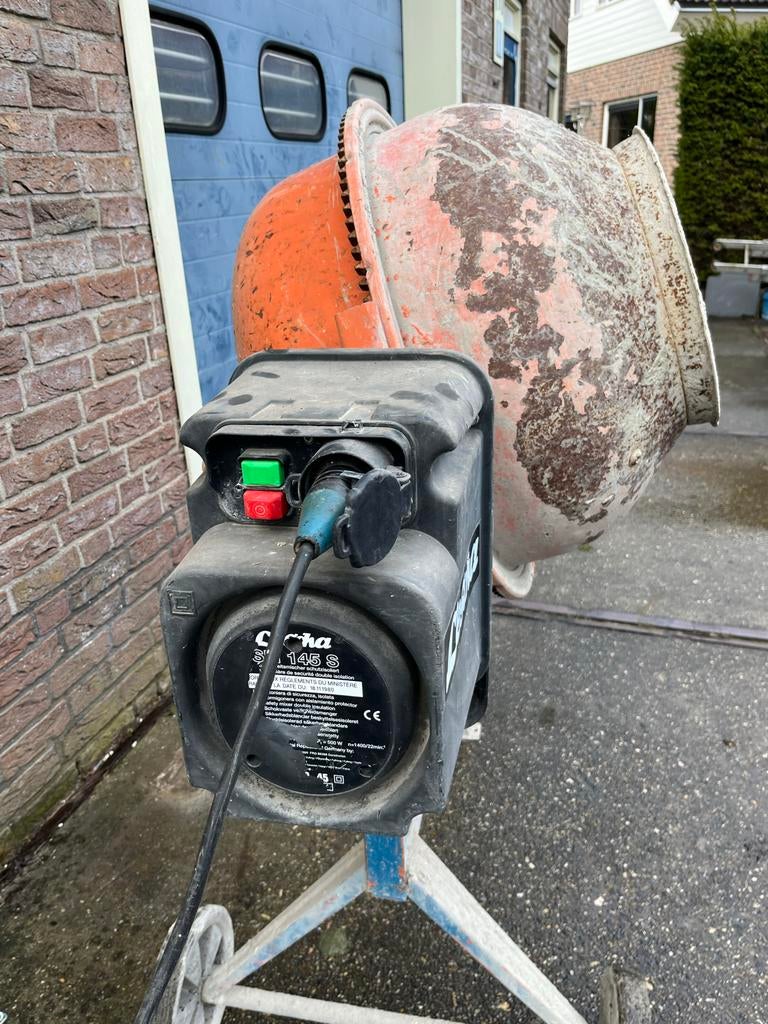 Lescha Betonmolen 145 S - Betrouwbaar en Gebruikt, Doe-het-zelf en Verbouw, Ophalen of Verzenden, Gebruikt